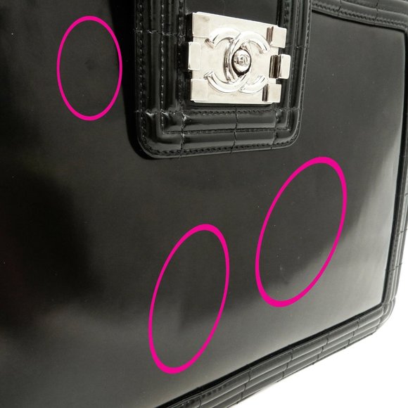 Chanel Enamel Black Chain Shoulder Bag - Picture 8 of 9